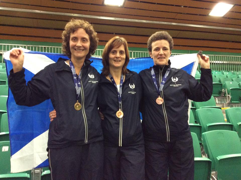 Scottish Women's Foil Team - Bronze medal winners